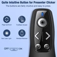 thumbnail image 6 of Presentation Clicker for Powerpoint, Mac Laptop Computer, ESYWEN Wireless Presenter Remote with 2-in-1 USB Type C, Slide Advancer, Hyperlink & Volume Control, 6 of 7