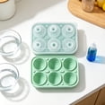 thumbnail image 4 of Baseball Ice Cube Tray with 6 Ball Compartments for Cocktails Soda and Summer Drinks Reusable Plastic Kitchen Freezer Mold, 4 of 6
