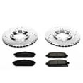thumbnail image 3 of PowerStop Front Z23 Evolution Sport Carbon-Fiber Ceramic Brake Pad and Drilled & Slotted Rotor Kit Fits: NISSAN Select Models K1175, 3 of 10