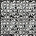 thumbnail image 2 of FREE SHIPPING!!! Conversational Black and White Vintage Faces Design 100% Cotton Quilting Fabric for DIY Projects by the Yard, 2 of 2