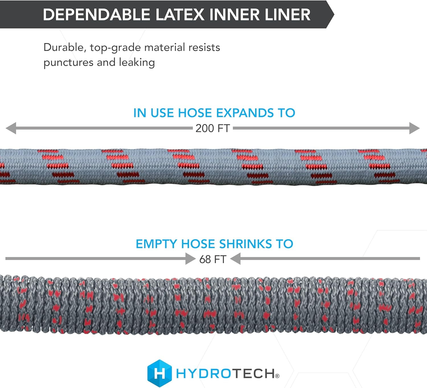 HydroTech 5/8 in. Diameter x 200 ft. Expandable Burst-Proof Hose