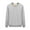 Light Grey, variant on Winter Men Sweatshirt Thickened Plush Keep Warm O Neck Long Sleeves Elastic Cuff Plus Size Solid Color Bottoming Top Daily Wear Clothes