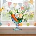 thumbnail image 4 of Easter Flower Egg Window Hanging, Stained Acrylic Suncatcher, Farm Ornament for Home Window Garden Decor, Easter Gift for Nature Lovers, 4 of 8