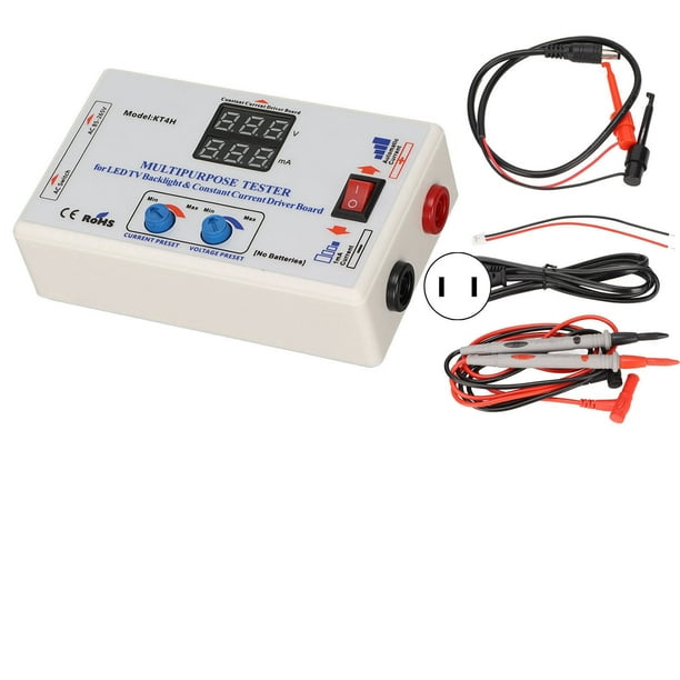 Probador de retroiluminación de TV LED, probador profesional de placa de corriente constante, Universal para reparación de todas las luces LED, enchufe estadounidense de 100-240V