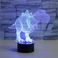 thumbnail image 5 of Kiplyki 3D Dinosaur Children Night Lamp Led Colors Changing Lighting Decoration Creative Gift Lamp Bedside Lamp Table Lamp, 5 of 9