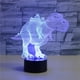 thumbnail image 5 of Fiudx Lámpara de Dinosaurio 3D, Luz Nocturna Led Que Cambia de Color, Decoración Creativa para El Hogar, Funciona con Usb o Pilas, Control Remoto, Ideal para Dormitorio U Oficina, Regalo Genial, Tama, 5 of 7