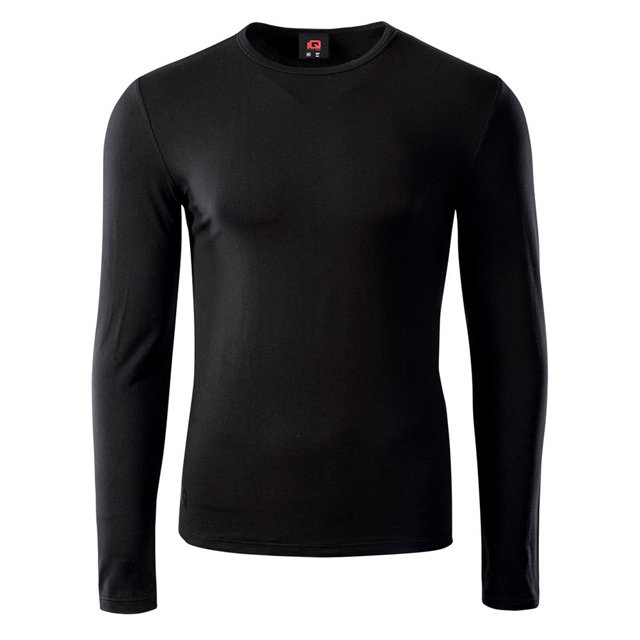 IQ - Camiseta Milky de Manga Larga Entrenamiento para Mujer (Negro)