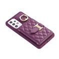 thumbnail image 5 of for Samsung Galaxy A52 4G/5G Detachable Shoulder Strap Wallet Case, with Card Slots & 360-degree Rotation Stand Ring Flip Premium PU Leather Protective Cover Lanyard for Women Girls, Deeppurple, 5 of 9