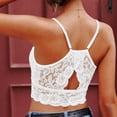 thumbnail image 6 of VNKIDY Womens High Neck Thin Spaghetti Strap Allover Floral Scalloped Lace Built In Pads Slim Fit Casual Bralette Camisole For Ladies Daily Shopping Underlayer Daily Wear S, 6 of 6