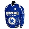 thumbnail image 2 of Men's Franchise Club Royal Kentucky Wildcats 8-Time Champions Signature Cotton Twill Full-Snap Jacket, 2 of 3