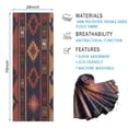 thumbnail image 2 of Boho Multicolor Ethnic Pattern with Geometric Shapes Hot Yoga Mat Towel Non Slip for Hot Yoga - Quick-Drying Yoga Mat Cover with 4 Corner Pockets with Travel Bag - Hot Yoga Towel Non Slip 70"x26", 2 of 6