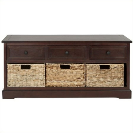 Safavieh Bud 3 Drawer Storage Unit In Dark Cherry Walmart Canada