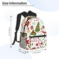thumbnail image 2 of Fotbe Snowflakes Santa Claus Mochila Ligera Casual para Laptop para Hombres y Mujeres, Mochila Impermeable de Uso Diario, Mochila para Universidad, 2 of 6