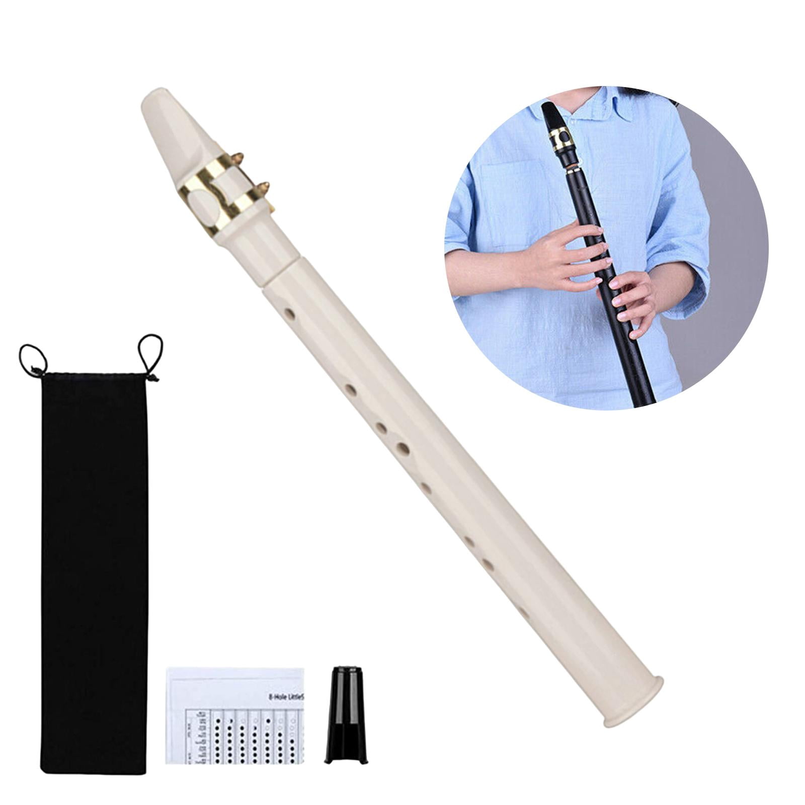 LeeQinersw Portable Mini Pocket Saxophone Professional Instruments Woodwind Instrument with White