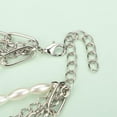 thumbnail image 6 of Multilayered Punk Silver Link Chain Choker Necklace Cuban Heart Pearl Paperclip Chain Statement Necklace Party Costume Accessory for Women(Silver), 6 of 13