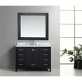 thumbnail image 4 of Design Element London 48" Single Sink Bathroom Vanity Set in Espresso with Carrara Marble Top, 4 of 5