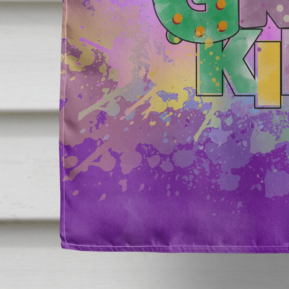 Mardi Gras King Flag Canvas House Size 28 in x 40 in