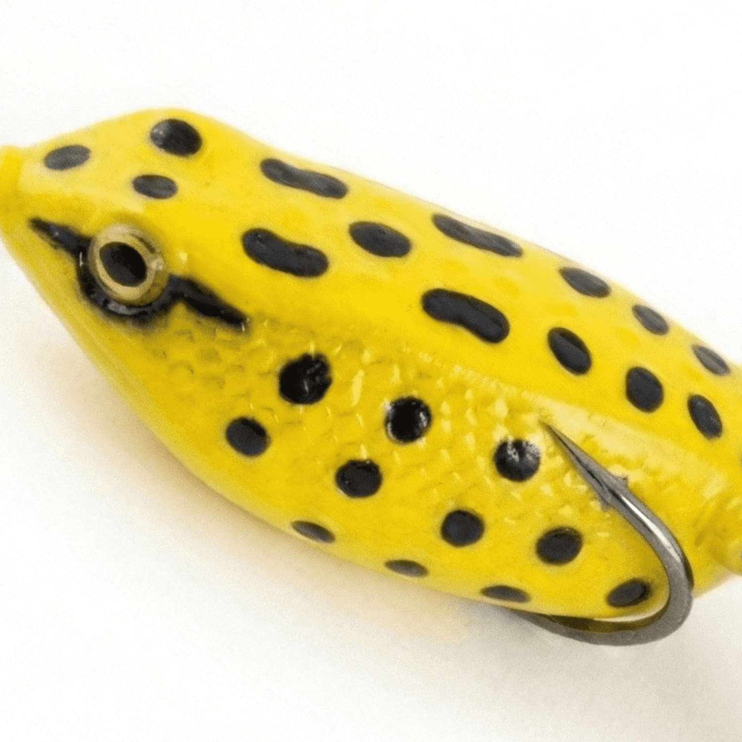 (3 pack) Ozark Trail 2.5" Topwater Frog Lure for Bass Fishing, Yellow