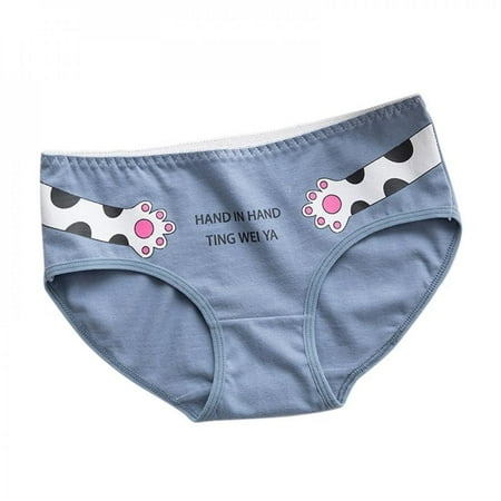

Gril Briefs Cartoon Print Underwear Lingerie Ladies Underpants Cotton Women s Panties Female Panty