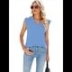 thumbnail image 3 of Camisetas Sin Mangas Informales para Mujer, Blusa Básica Holgada de Verano, Ropa de Moda Azul L, 3 of 7