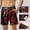 Brown, variant on FRSASU Mens Swim Trunks with Compression Liner Quick Dry Beach Shorts with Drawstring Waist Summer Beach Swimming Shorts Light Blue
