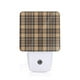 thumbnail image 1 of Balery khaki coffee plaid Luz Nocturna LED con Sensor Automático, Enchufe con Sensor Crepuscular, Luz Suave de 0.5W para Dormitorio, Pasillo, Baño-US, 1 of 7