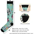thumbnail image 3 of FREEAMG 1 Pairs Cute Panda Compression Socks for Women Men Knee High Stocking for Running,Athletic,Medical, 3 of 7