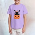 thumbnail image 4 of Futezty Toddler Boy Girl Pumpkin Spooky Halloween T-Shirt Short Sleeve Kids Fun Tops 12M-14T, 4 of 6