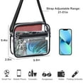 thumbnail image 5 of Clear Crossbody Bag, TSV Stadium Approved Clear Bag for Concert, Waterproof Shoulder Bag with Adjustable Strap, 5 of 6
