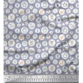 thumbnail image 1 of Soimoi Poly Georgette Fabric Star & Cute Animals Kids Print Sewing Fabric Yard 52 Inch Wide, 1 of 1