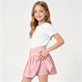 thumbnail image 7 of Jinhomg Girls' Tennis Skirt with Built-in Shorts Kids Pleated Athletic Skort Elastic Waist Ribbed Underneath for Girls 5-16 Years School Sports, 7 of 7