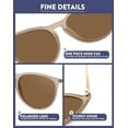 thumbnail image 3 of Retro Polarized Sunglasses Womens 2026 Trendy Round Classic Glasses, 3 of 4