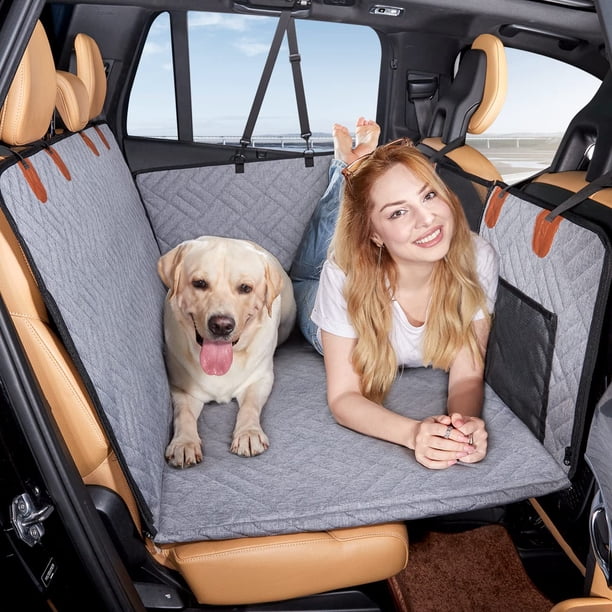 YJGF Extensor del Asiento Trasero - Hamaca para Perros para Coche, Funda para Mascotas con Parte Inferior Dura