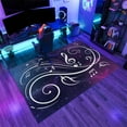 thumbnail image 3 of Starry Sky Music Rug 2x3ft Small Area Rugs White Musical Note Rugs Ultra Soft Washable Carpet with Non Slip Backing for Living Room Bedroom Gameroom Study Office Home Decor Mat, 3 of 7