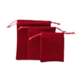 thumbnail image 1 of yuksok 3 Pcs Sacs à Bijoux pour Fête Sacs de Mariage Réutilisables Portables pour Fête Rouge, 1 of 9