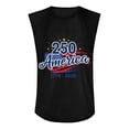 thumbnail image 3 of Fourth Of July Shirts for Men American Flag Graphic Sleeveless Shirt 250th Anniversary We the People Patriotic T Shirts USA Independence Day Crew-Neck Tops,Black L, 3 of 3