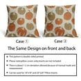 thumbnail image 6 of Brown Orange Pumpkin Fall Pillow Covers 18x18 Set of 2 Autumn Harvest Print Thanksgiving Decorative Throw Pillows Outdoor Farmhouse Cushion Case Seasonal Decor for Couch Sofa Bed, 6 of 6