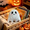 thumbnail image 6 of Bulk Halloween Ghost Plush Toys, 6 Assorted Mini Stuffed Ghost Figures, Non-Candy Trick or Treat Goodie Bag Fillers, Party Favor Gifts for Kids, 6 of 8