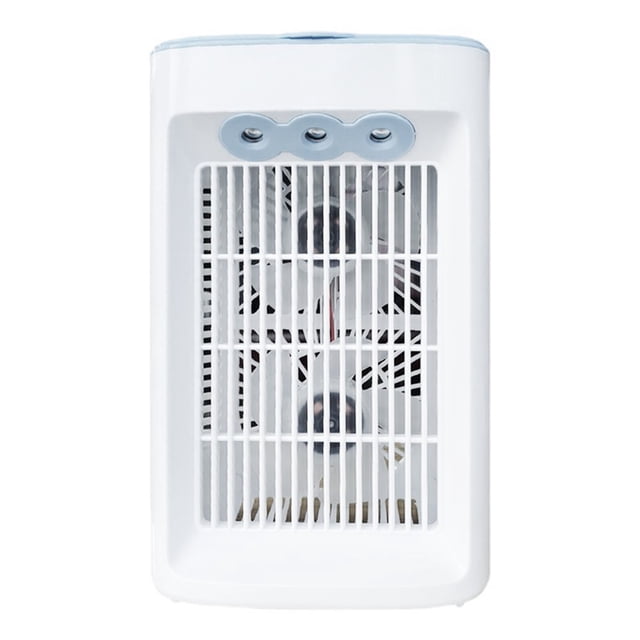 Ventilateur de Bureau USB Ventilateur de Climatiseur Portable Ventilateur de Refroidissement Ventilateur de Table de Bureau Rotation Silencieuse et 3 Vitesses Vent Fort Réservoir 200 ml pour Bureau Maison Chambre Voyage