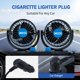 thumbnail image 5 of Ventilador de coche XOOL de 12 V, 360 grados, giratorio de doble cabezal con 2 USB, 5 of 9
