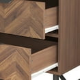 thumbnail image 4 of OxyLife Mid-Century Nightstand with 2 Drawers, Wooden End Table, 24 x 18.9 x 15.7 Inches, 4 of 8