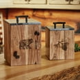 thumbnail image 2 of Park Designs Rustic Wood Canister - Large, 2 of 6