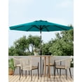 thumbnail image 4 of Parasol de Terrasse Extérieur 9 Pi, Parasol de Table Extérieur, Parasol de Marché avec Inclinaison à Bouton-Poussoir et Manivelle, 8 Baleines Robustes Protection UV Imperméable pour Jardin, Terrasse, Cour Arrière, Piscine, 4 of 7