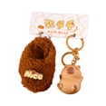 thumbnail image 4 of Capybara Keychain Keyring Cartoon Capybara Animales de peluche Capicinio Capybara, para niñas, niños, mujeres de cumpleaños para adultos regalo estilo a, 4 of 8