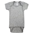 thumbnail image 1 of Bambini LS-0171 Interlock Short Sleeve Bodysuit, Gray - Newborn, 1 of 3