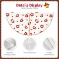 thumbnail image 3 of Fotbe Lips Kiss Pattern Christmas Tree Skirt, Tree Skirts Plush Christmas Decorations, Christmas Tree Skirts Xmas Decorations Holiday Party Decor-30", 3 of 6