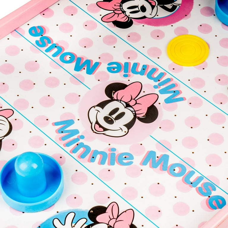 Minnie Mouse Electronic Tabletop Air Hockey, Wood - Walmart.com