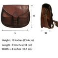 thumbnail image 5 of Madosh Genuine Leather Women's Crossbody Bags Brown Shoulder Handbag Purse, 5 of 6