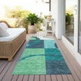 thumbnail image 6 of Addison Rugs Chantille Indoor/Outdoor Transitional Geometric Teal Washable Runner Rug, 2'3" x 7'6", 6 of 6