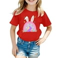 thumbnail image 5 of Girls Easter T Shirts Classic Comfy Brown Eggs Tractor Easter Story Tshirt 2026 Kids Happy Easter Crew Neck Short Sleeve Tee Tops, 5 of 5